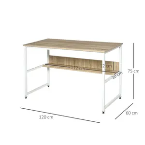 Correia Writing Desk White / Oak