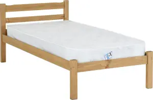 Panama 3ft Single Bed Frame in Natural Wax