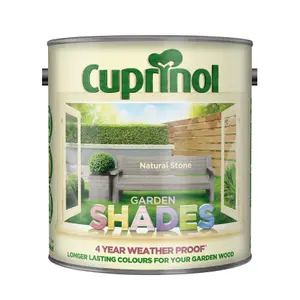 Cuprinol Garden shades Natural stone Matt Exterior Wood paint, 2.5L