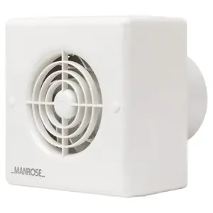 Manrose CF100H Centrifugal Extractor Fan 100 mm / 4 Inch (Humidistat/Timer)