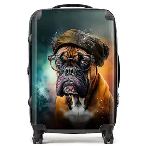 Boxer Dog Splashart Suitcase - Medium