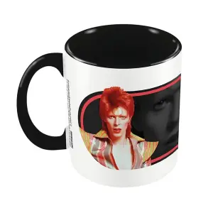 David Bowie Style Inner Two Tone Mug Black/White/Red (One Size)