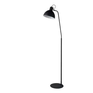 Lucide Shadi Modern Floor Reading Lamp - 1xE27 - Black