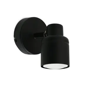 ValueLights Benton Black IP44 Wall Light