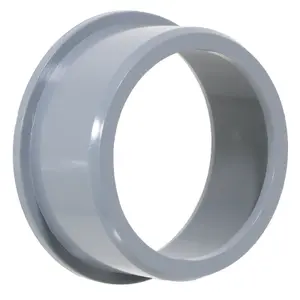 SPARES2GO 50mm Boss Adaptor Solvent Weld Soil Stack Waste Pipe Reducer Push Fit Seal Ring (Grey)