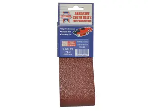 Faithfull 009484 Cloth Sanding Belt 457 x 75mm 60G (Pack 3) FAIAB75457C