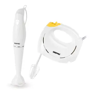 Geepas Hand Mixer & Hand Blender Set