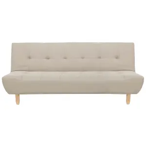 Sofa Bed ALSTEN Beige Symmetrical