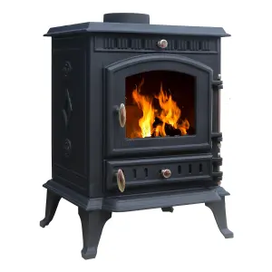 HEATSURE Wood Burner Stoves Multi-fuel Fireplace  Woodburning Heater Warm 7KW