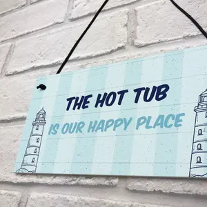 Nautical Theme Hot Tub Sign For Garden Summerhouse Shed Home Decor Gift