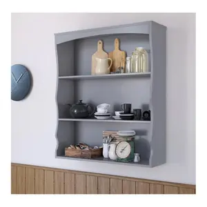 Cavazos 3 Piece Tiered Shelf Grey