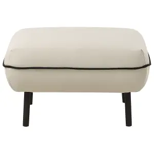 Fabric Sofa with Ottoman Light Beige TONSBERG