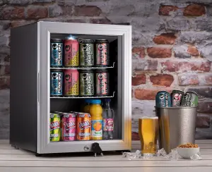 Subcold Super 35 LED Drinks Fridge - Silver