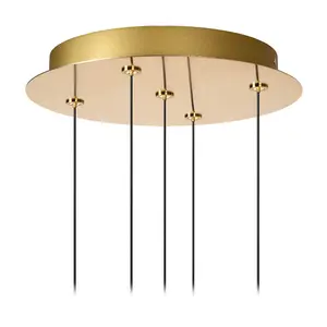 Lucide KLIGANDE - Pendant light - 30 cm - LED Dim. - 5x8W 2700K - Matt Gold / Brass