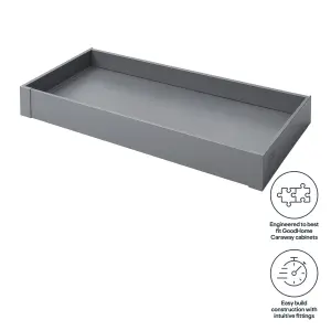 GoodHome Soto Matt anthracite Internal drawer front (H)105mm (W)955mm (T)13mm