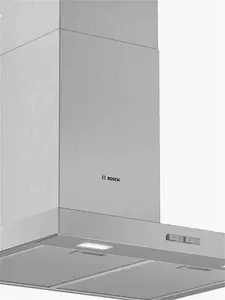 Bosch Series 2 DWB64BC50B 60cm Box Chimney Cooker Hood, Brushed Steel