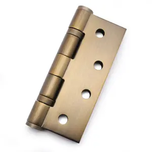 AFIT Florentine Bronze Grade 13 Fire Door Hinges-  4" Square 102 x 76 x 3mm - Pack 3