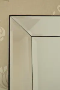 MirrorOutlet Horsley All Glass Wall Mirror 69 x 58 CM