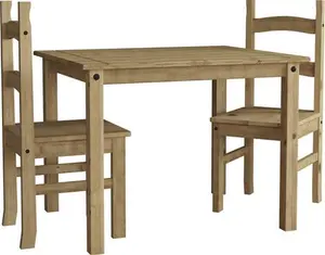 Vida Designs Corona 2 Seater Dining Set Pine