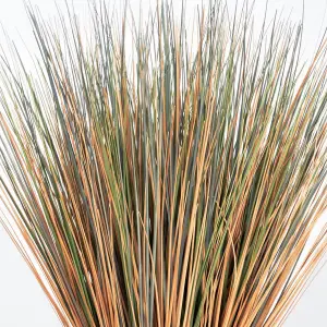 Blooming Artificial - 60cm / 2ft Green / Brown Artificial Carex Grass