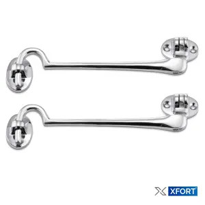 XFORT 100mm Polished Chrome Cabin Hook