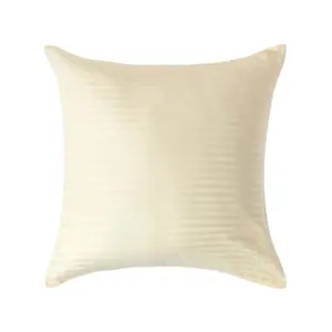 Homescapes Pastel Yellow Continental Egyptian Cotton Pillowcase 330 TC, 60 x 60 cm