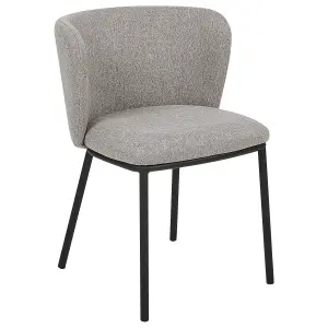 Set of 2 Dining Chairs MINA Grey