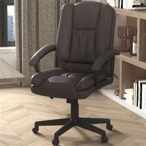 Portland Brown PU Leather Swivel Executive Office Chair