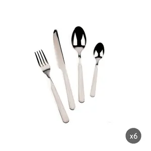 Excelsa Wood 24 Piece Cutlery Set , Service for 6 (Set of 6) Grey