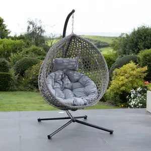 Bradshaw Swing Egg Pod Chair - Light Grey