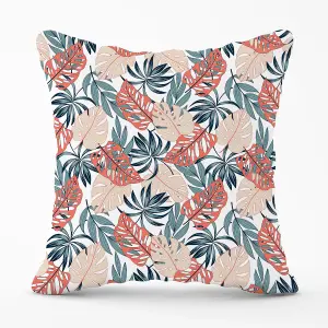 Tropical Leaf Pattern Outdoor Cushion 45cm x 45cm