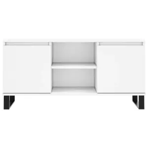 Berkfield TV Cabinet White 104x35x50 cm Engineered Wood