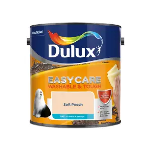 Dulux Easycare Washable & Tough Soft peach Matt Wall & ceiling Emulsion paint, 2.5L