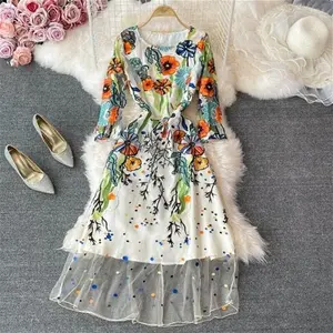 (White, XL) 2021 Summer New Women Dresses