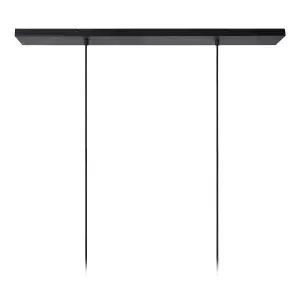 Lucide Mikaela Modern Bar Pendant Light - 2xE27 - Black