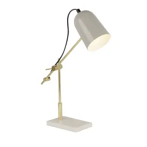 Lighting Collection Enping Grey Task Lamp