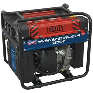 3500W Inverter Generator - 4-Stroke Engine - 13 Litre Fuel Tank - Dual Sockets