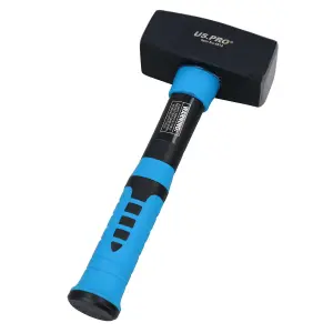 3pc Stoning Sledge Lump Hammer with Fibreglass Non Slip Handle 1kg 1.5kg 2kg