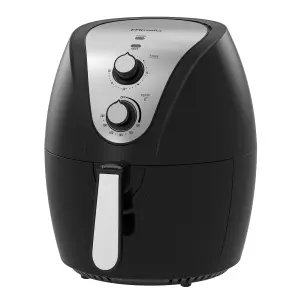 EMtronics Large Family Air Fryer with 4.5L Basket and Timer - Black