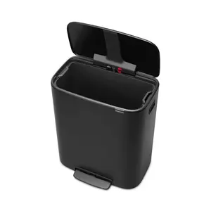 Brabantia Bo 60 Litre Pedal Bin Matt Black