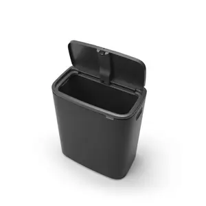 Bo Touch Bin, 60 litre, with 1 inner Plastic Bucket Black