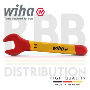 Wiha Spanner Wrench 14mm VDE Electricians Single Insulated Open End 43034