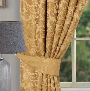 Home Curtains Buckingham Tiebacks Gold (PAIR)