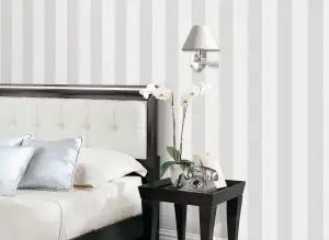 Galerie Smart Stripes 3 Grey Surface Stripe Smooth Wallpaper