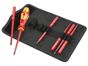 Wera 003470 Kraftform Vde Kompakt Screwdriver Set - Interchangable 7 Piece