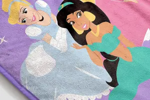 Disney Princess Hang Out 130 x 150cm Fluffy Throw Blanket