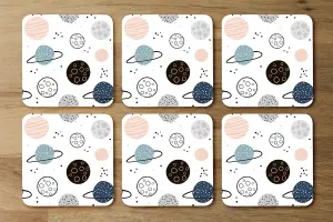 Child hand drawn space elements (Coaster) / Default Title