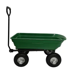 75 Litre 200Kg Capacity Tipping Garden Dump Cart or Truck Trolley or Wheelbarrow