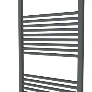 Right Radiators 1800x600 mm Vertical Straight Heated Towel Rail Radiator Ladder Warmer Anthracite