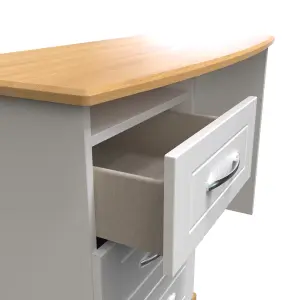 Whitby Vanity in White Ash & Oak (Ready Assembled)